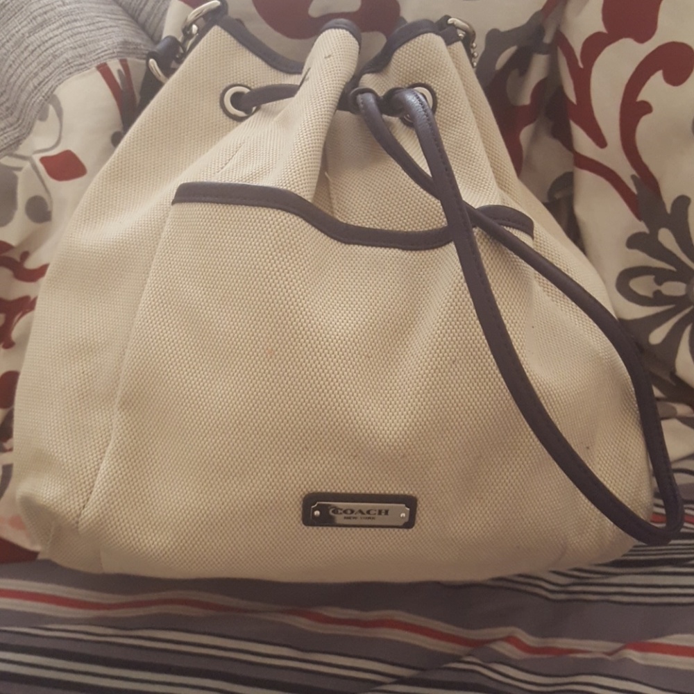 Coach Drawstring Leather Bag - image 1